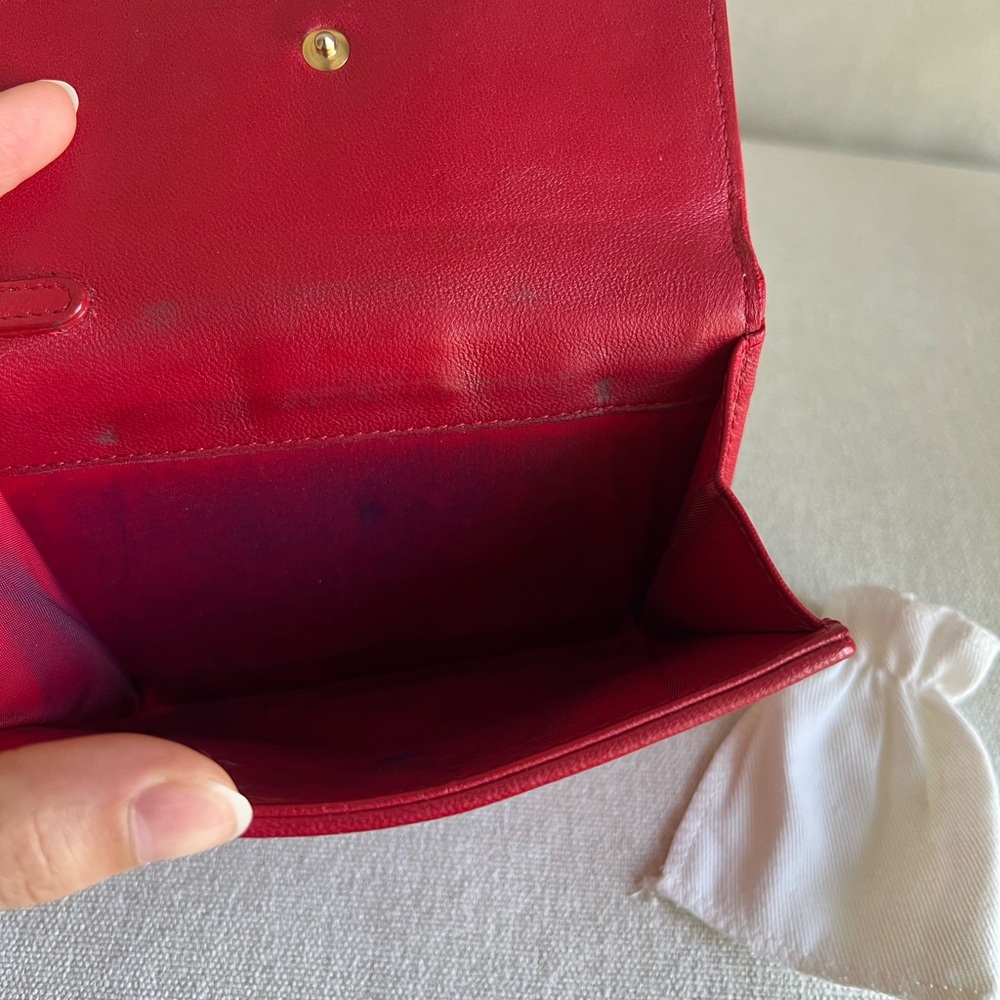 Dior Red Quilted Wallet - Picture 9 of 9